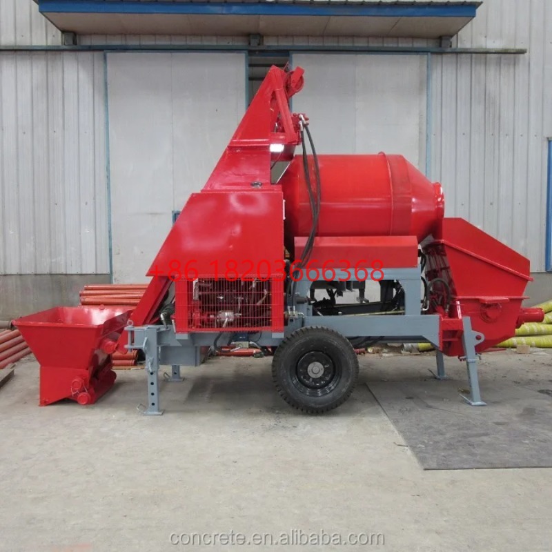 Concrete Mixer Machine - خلاطة خرسانة متنقلة مخصصة مع مضخة،