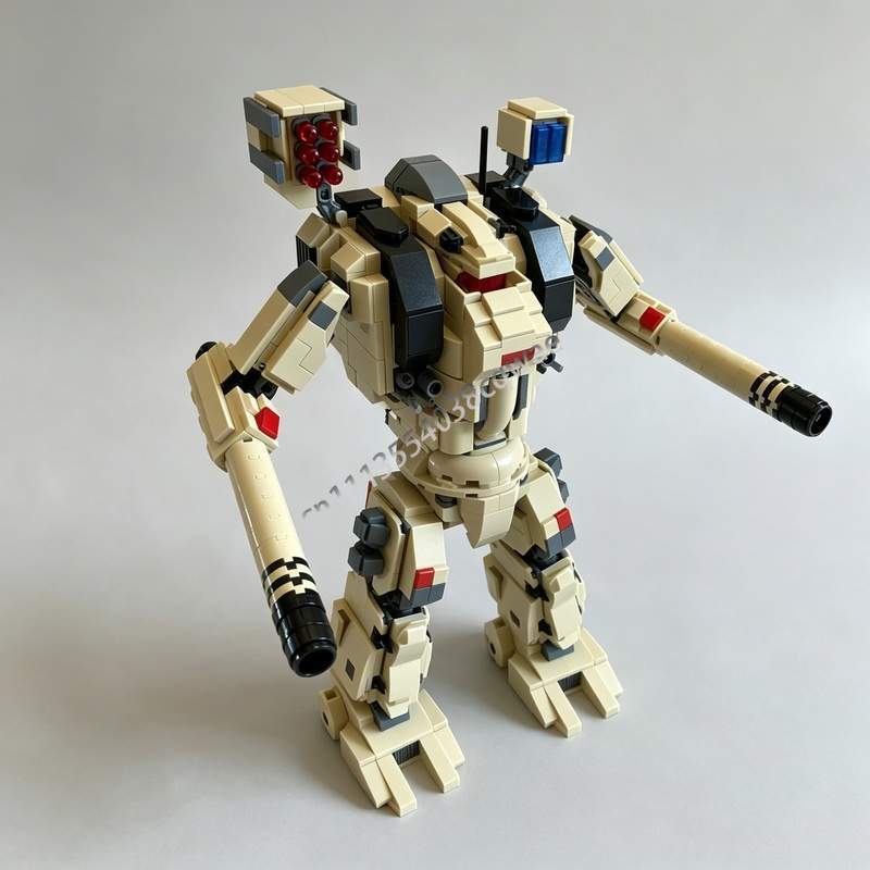 Heavy Equipment Lego - 1198 قطعة مكعبات بناء روبوت ميكا