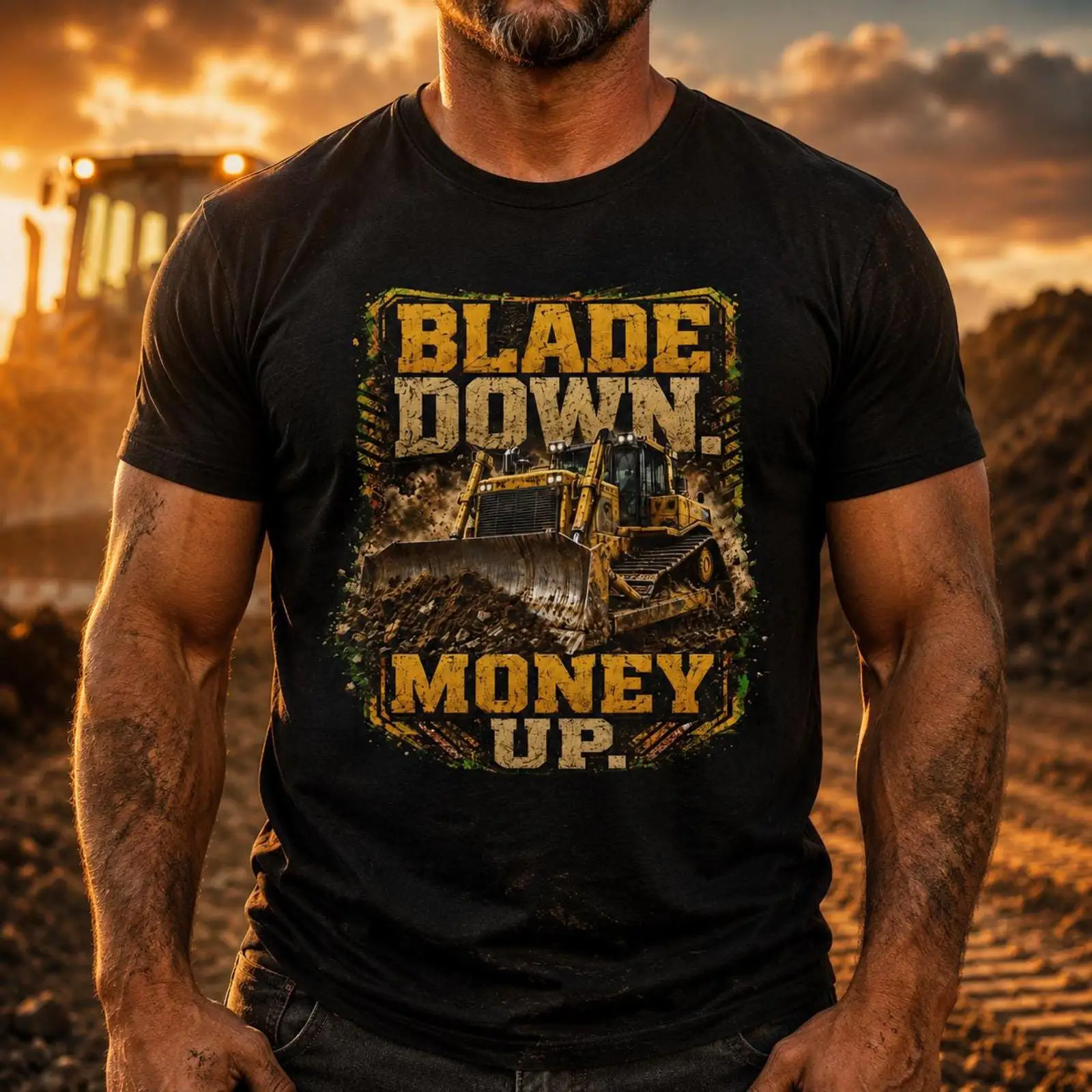 Heavy Equipment Driver - تي شيرت لسائقي البلدوزر بتصميم Blade