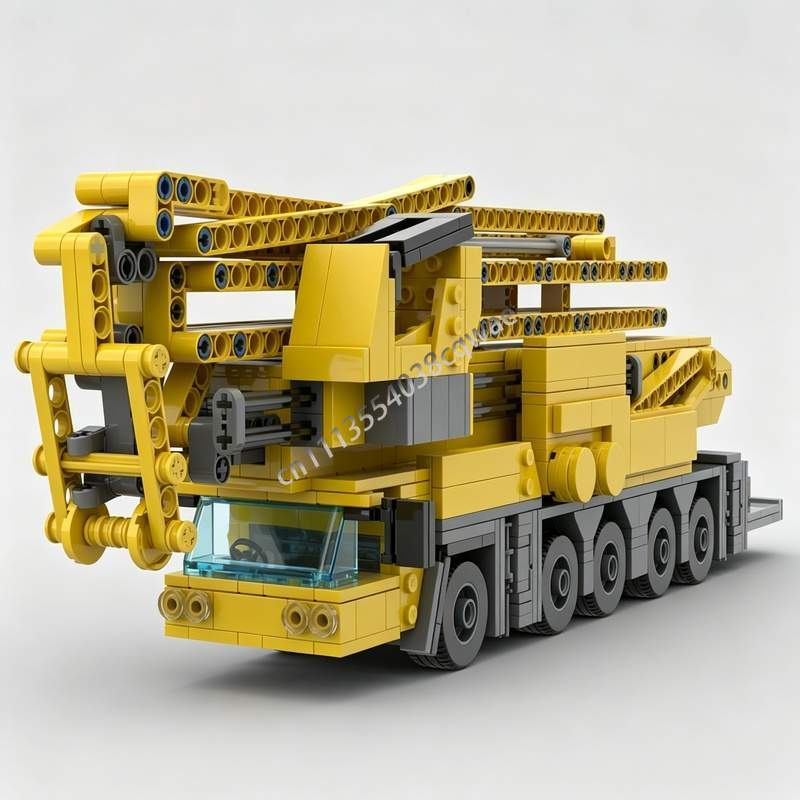 Heavy Equipment Lego - 1182 قطعة نموذج رافعة برجية MOC،