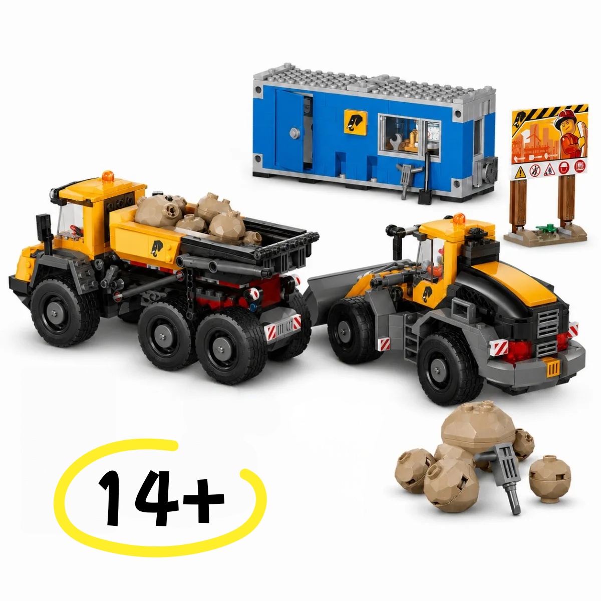 Heavy Equipment Lego - متوفر حديثًا: 1132 قطعة من مكعبات
