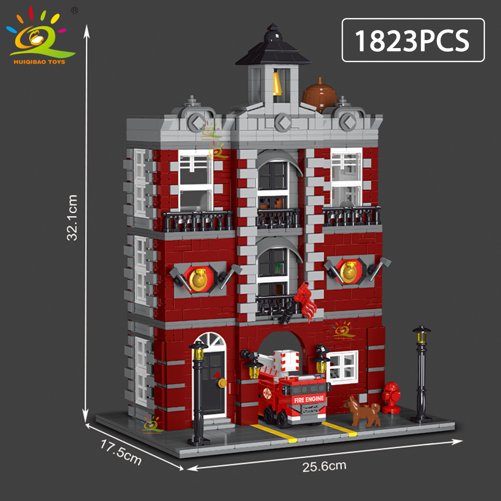 HUIQIBAO 1823 قطعة MOC محطة إط - مراجعة Heavy Equipment Lego وسعره