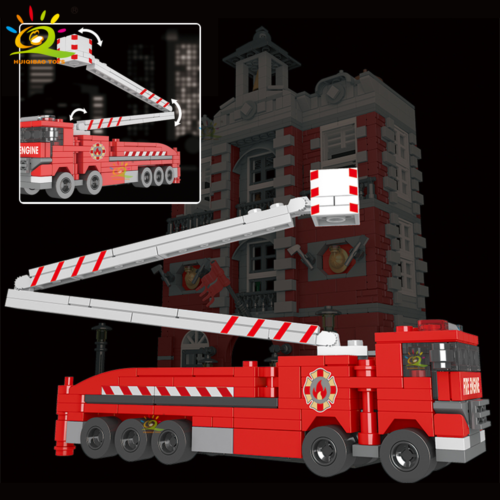 HUIQIBAO 1823 قطعة MOC محطة إط - مراجعة Heavy Equipment Lego وسعره