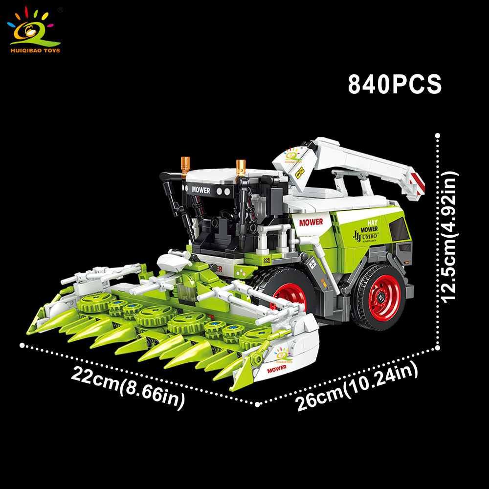 HUIQIBAO مزارع نماذج من الشاحن - مراجعة Heavy Equipment Lego وسعره