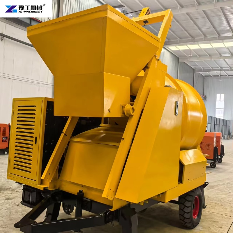 خلاطة خرسانة محمولة على مقطورة - مراجعة Concrete Mixer Machine وسعره
