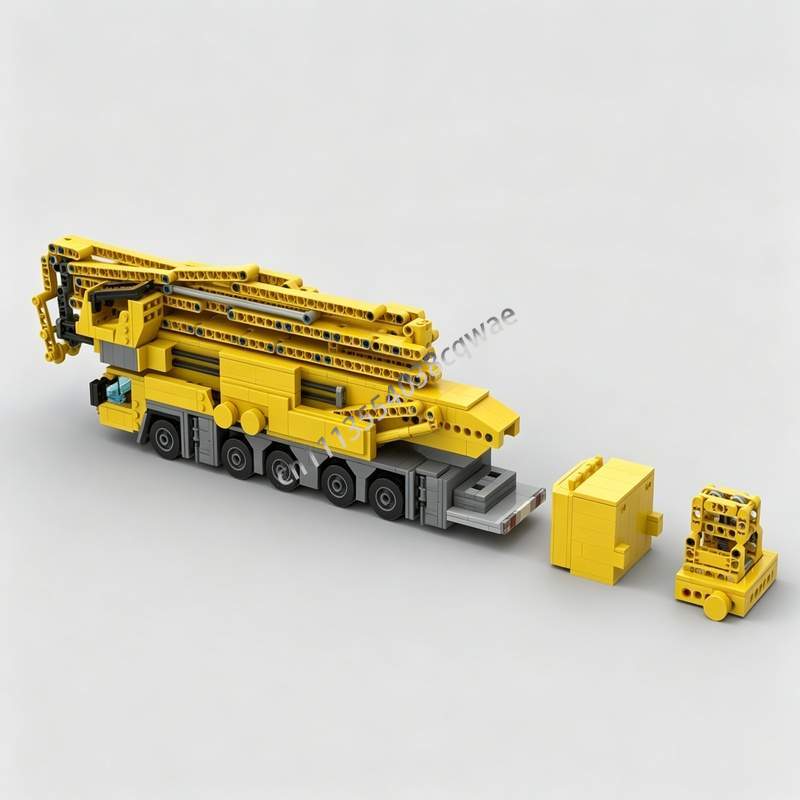 1182 قطعة نموذج رافعة برجية MO - مراجعة Heavy Equipment Lego وسعره
