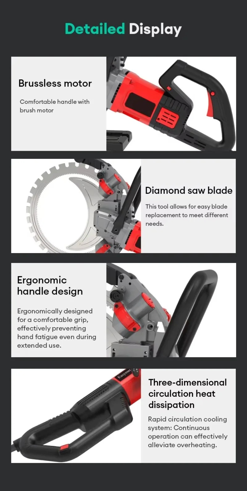 منشار حلقي كهربائي للخرسانة من - مراجعة Electric Concrete Cutter وسعره