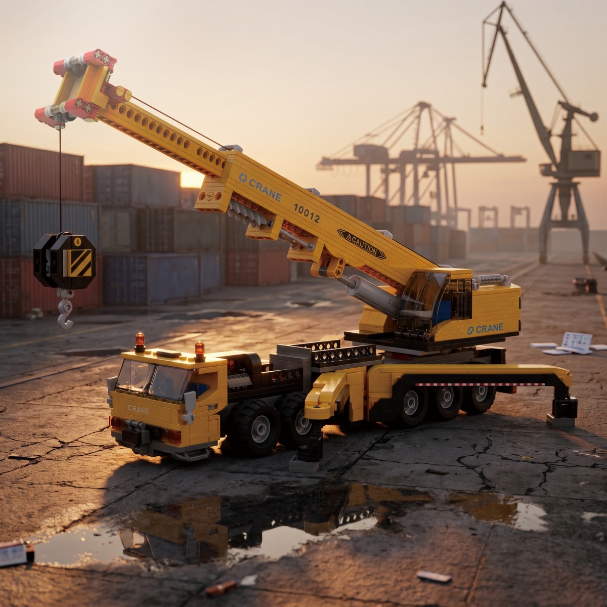 989 قطعة مكعبات بناء نموذج راف - مراجعة Heavy Equipment Lego وسعره