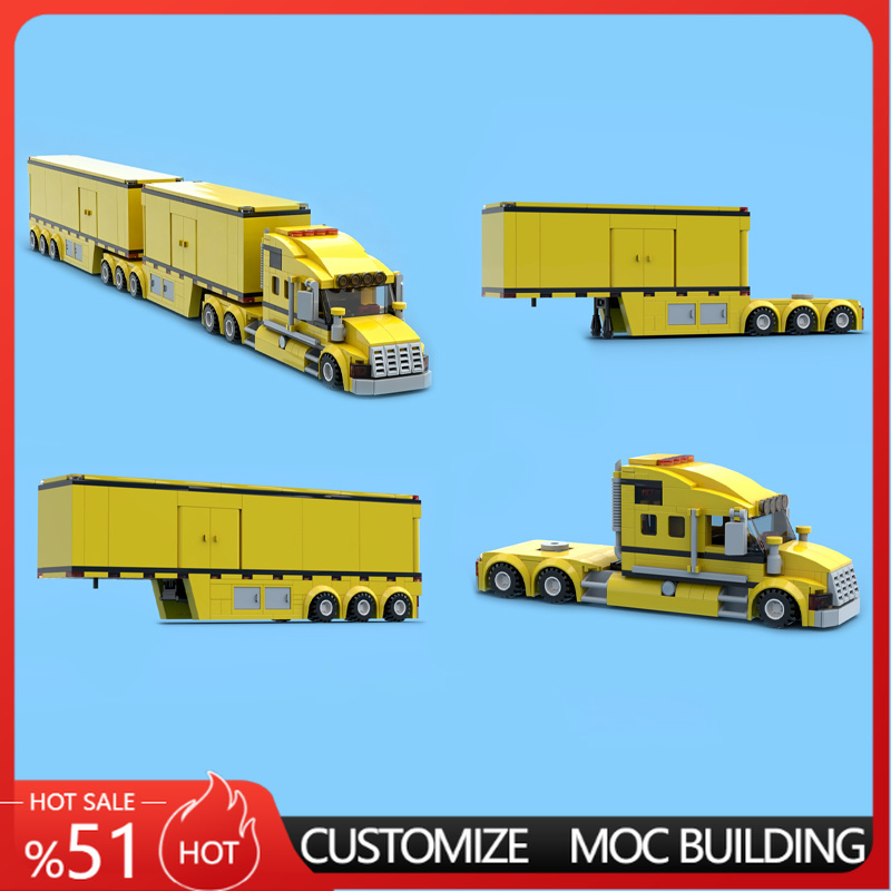 نموذج شاحنة مقطورة مزدوجة صفرا - مراجعة Heavy Equipment Lego وسعره