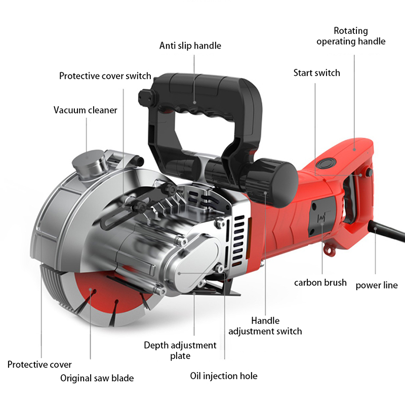 آلة تجويف الجدران عالية القدرة - مراجعة Electric Concrete Cutter وسعره